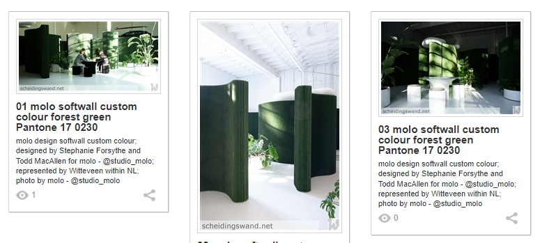molo softwall textile forest green
